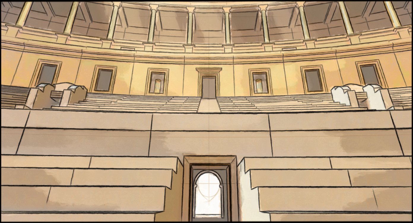 Motion Graphics - VFX - storyboard frame 2 by Dakota Warren